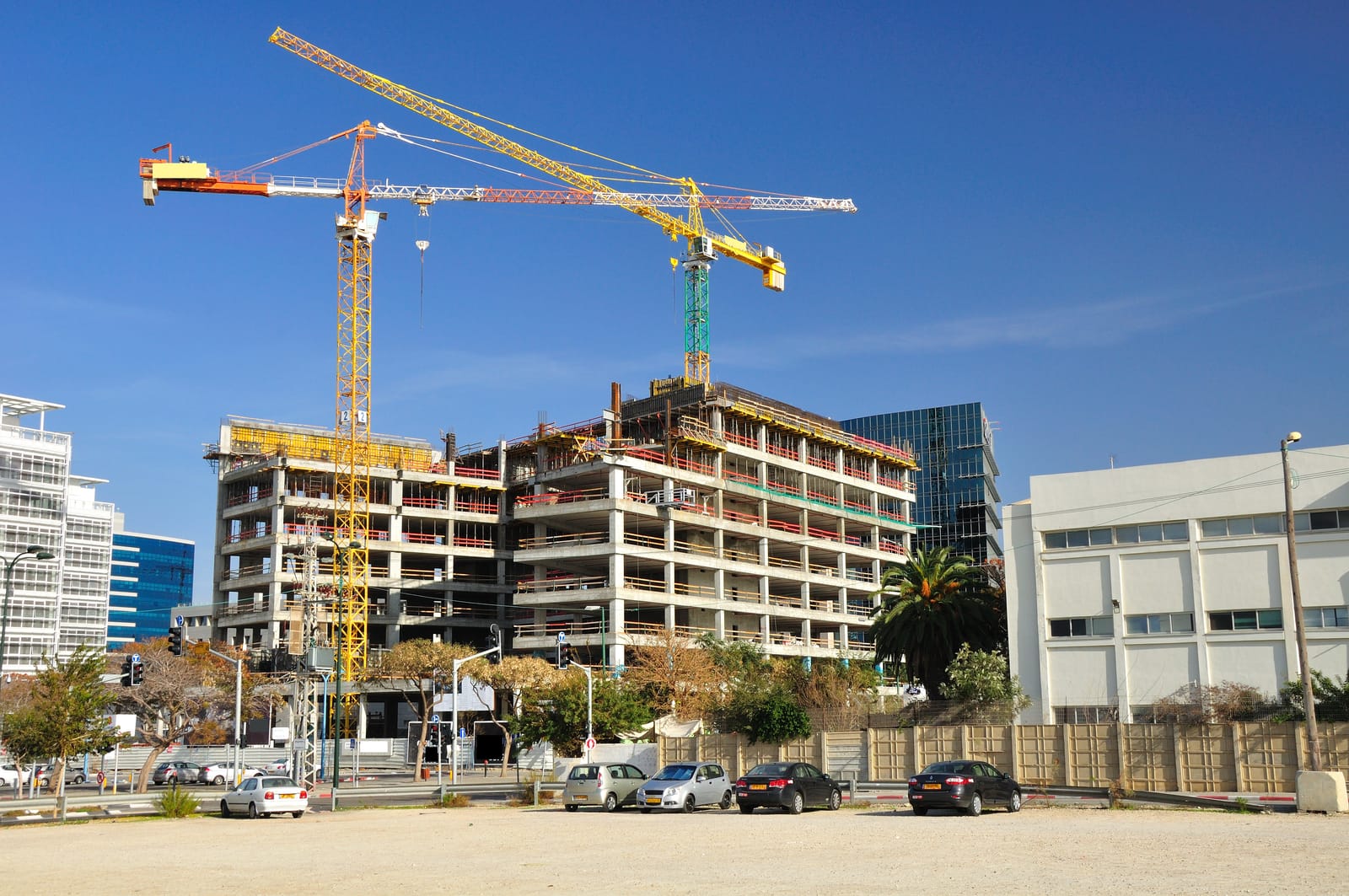 Sitio de construcción industrial